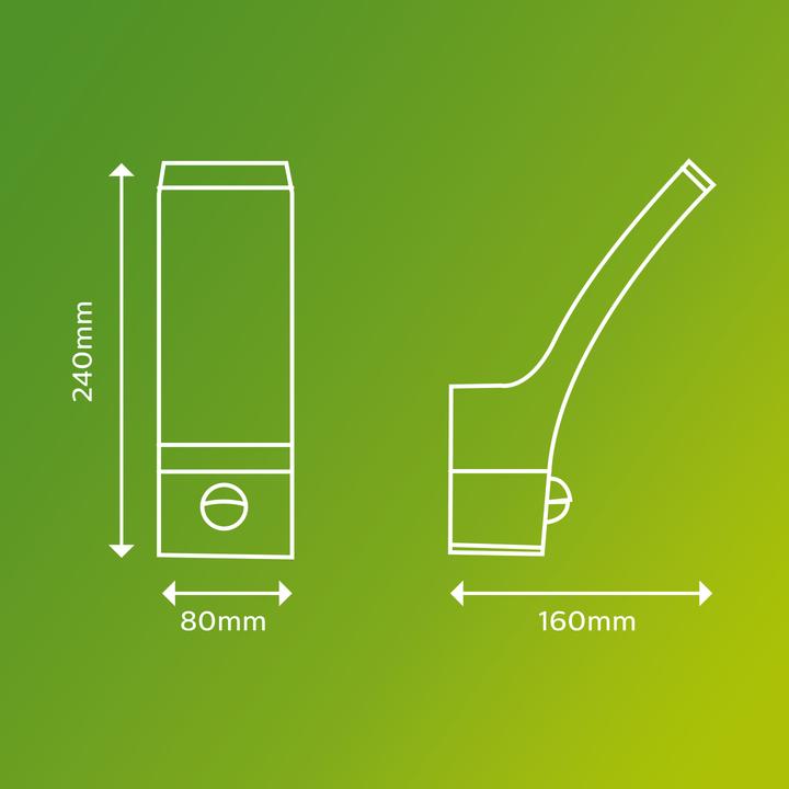 Actual product image Philips Splay wall lamp (1200 lm, IP44)