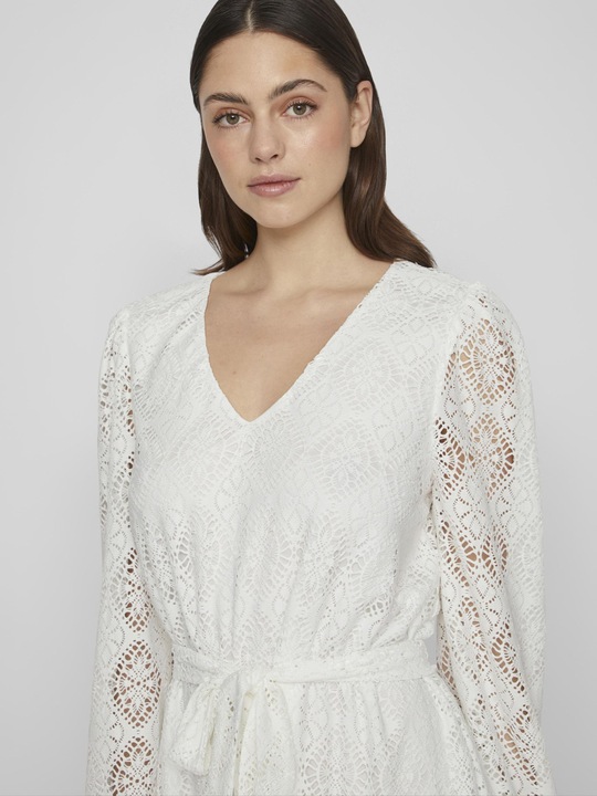 Produktbild Vila Tie Waist Kleid mit langen Ärmeln (L)