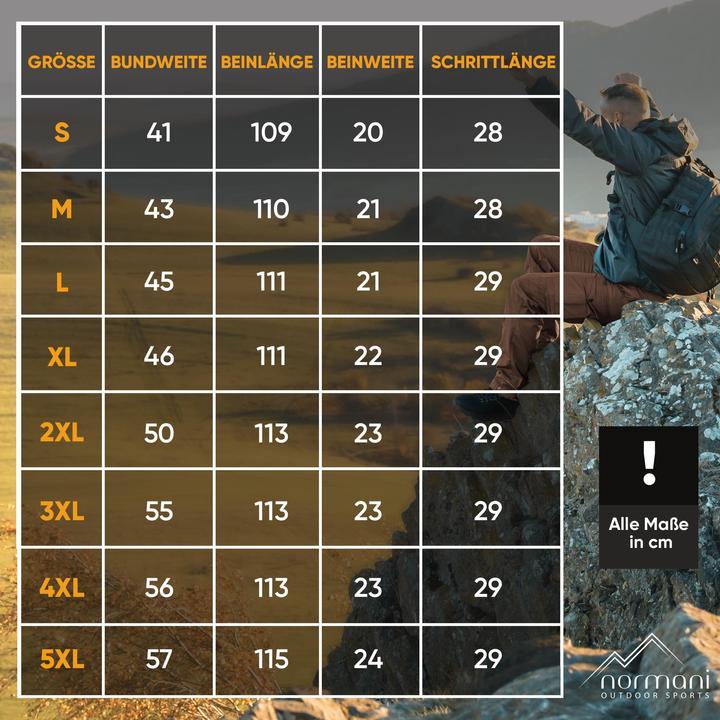 Produktbild Normani Herren Wanderhose - Outdoorhose (5XL)