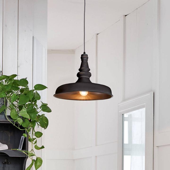 Actual product image Loberon Hanging lamp Camryn black (E27)