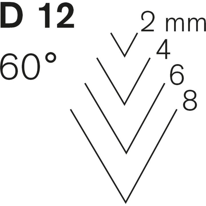 Image du produit Gouges pour amateurs droite pied de biche cintre D12 2 mm