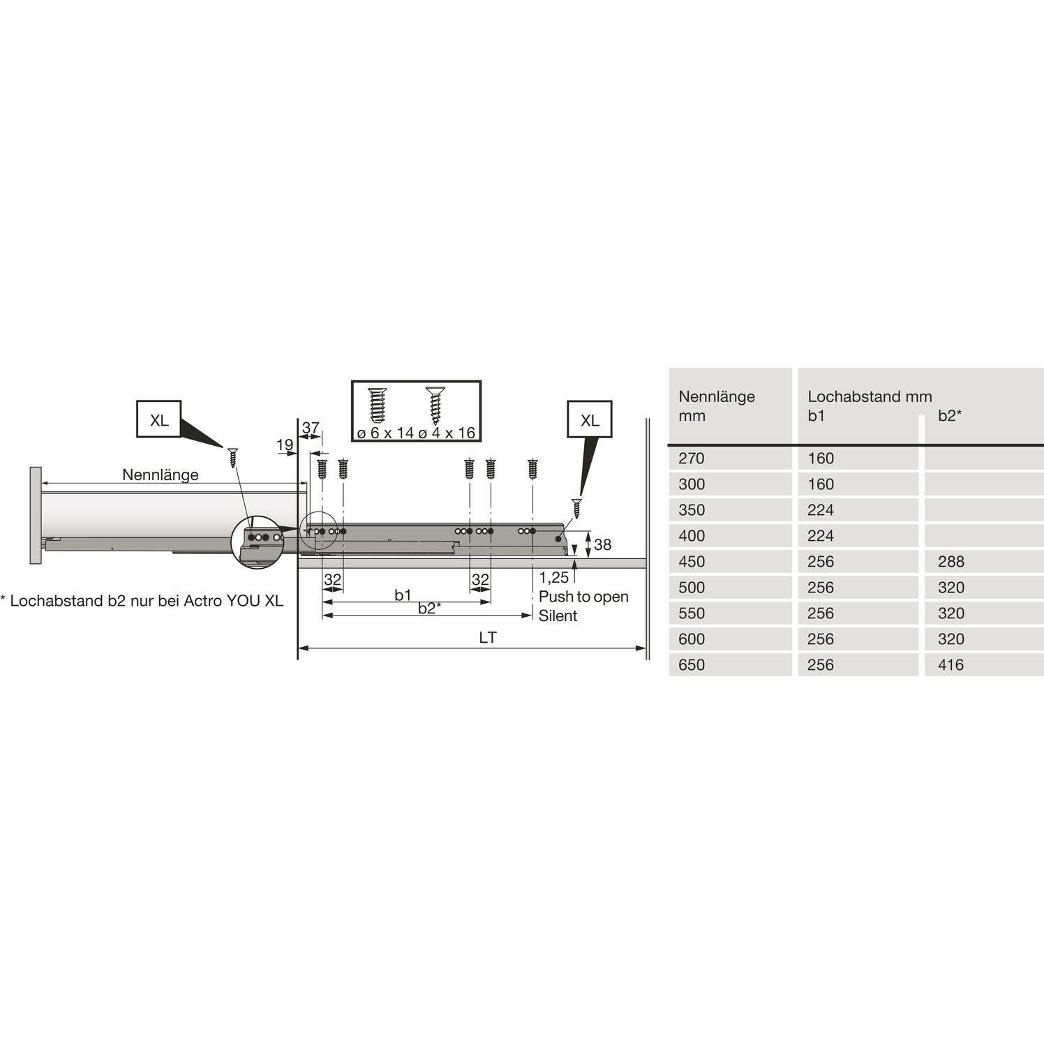 Thumbnail - Hettich, Schubladenauszüge, Zargen-Set AvanTech YOU, 139