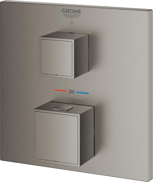 Productafbeelding Grohe Thermostaat GROHTHERM CUBE ec 1 Abspv hardgrafiet geborsteld