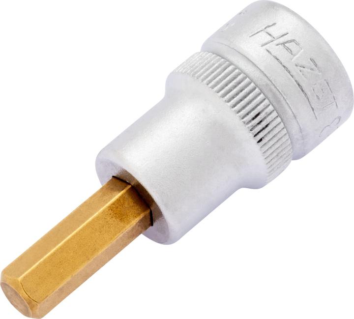 Actual product image HAZET Screwdriver socket 8801K-6 ∙ Square, hollow 10 mm (3/8 inch) ∙ Inside hexagon profile ∙ 6 mm (6 mm)