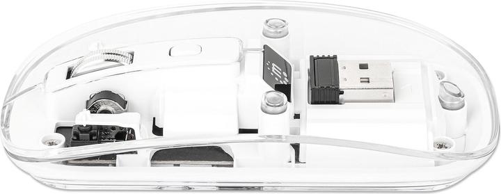 Produktbild Manhattan MH Transparent 4D mouse, White (Kabellos)