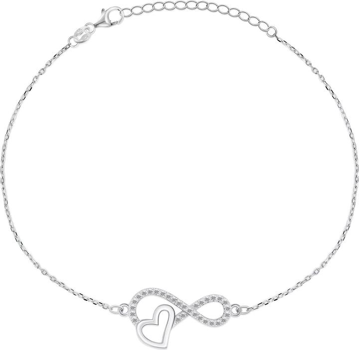 Immagine prodotto Brilio Argento - Incantevole bracciale in argento con zirconi BRC43W