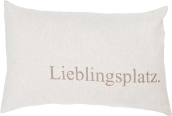 David Fussenegger Pillowcase Silveretta favorite place 40 x 60 cm, smoke (40 x 60 cm)