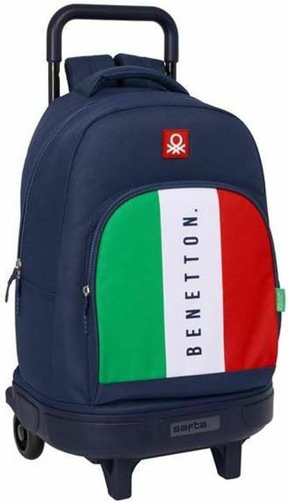 Benetton School Bag Flag Navy Blue 33 x 45 x 22 cm