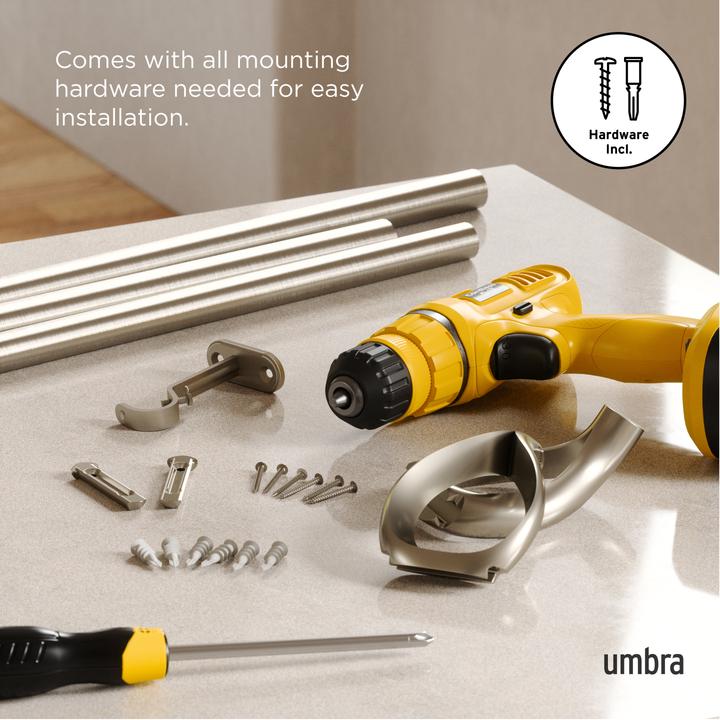 Actual product image Umbra Curtain rail Loop 107-306 cm, nickel