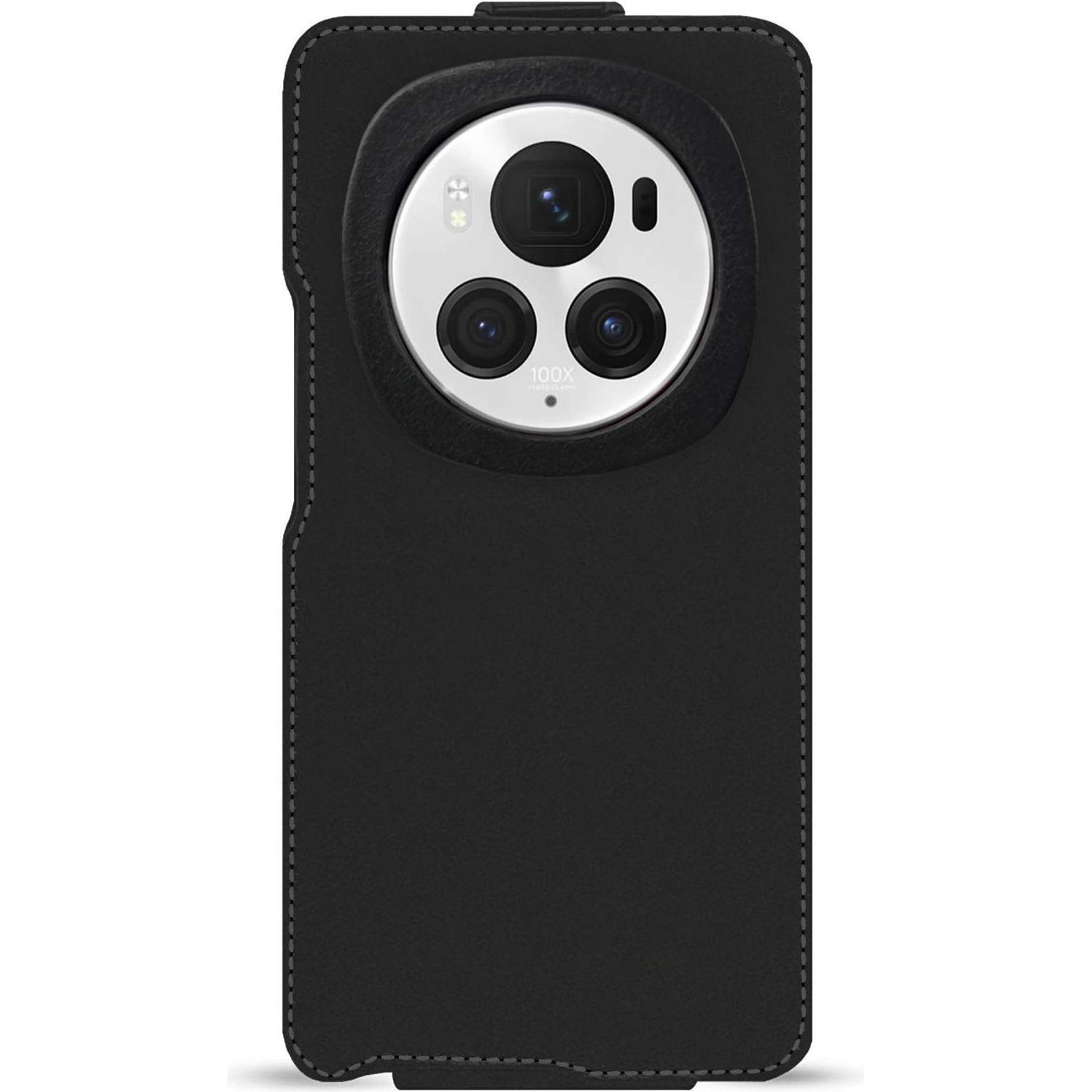 Noreve Lederschutzhülle vertikal (Honor Magic6 Pro), Smartphone Hülle, Violett