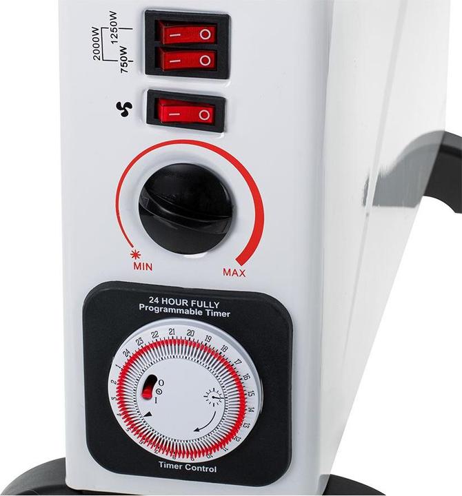 Actual product image Mesko MS 7741w Convector heater with timer and turbo fan (2000 W)