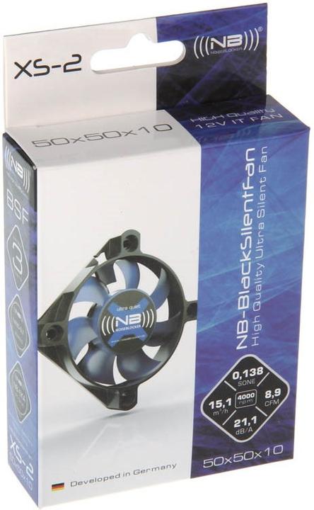 Produktbild Noiseblocker NB-BlacksilentFan XS-2 (50 mm, 1 x)