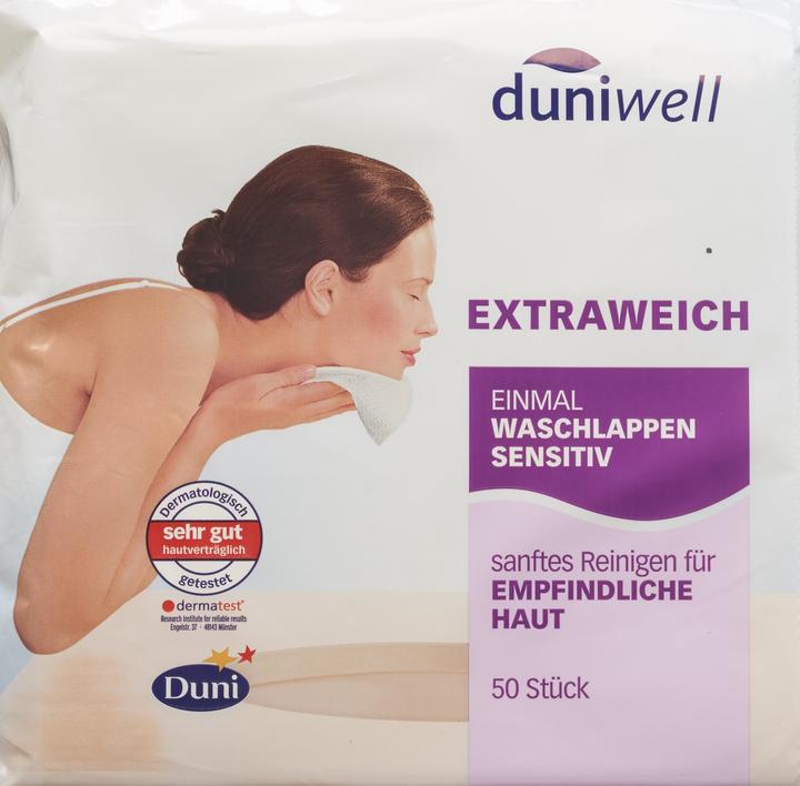 Image du produit Duniwell Gant de toilette sensible une seule fois (Lotion de toilette intime)