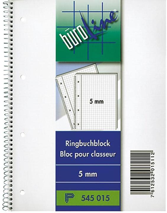 BüroLine Ringbuchblöcke - Spiralgebunden (A4, Kariert)