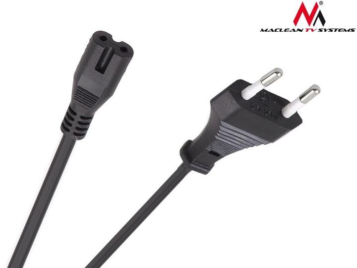 Produktbild Maclean Cable d'Alimentation Bipolaire 3m (Noir) (3 m)