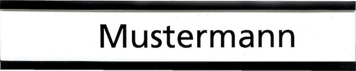 Actual product image Franken Name Plate magnetic (10 x)