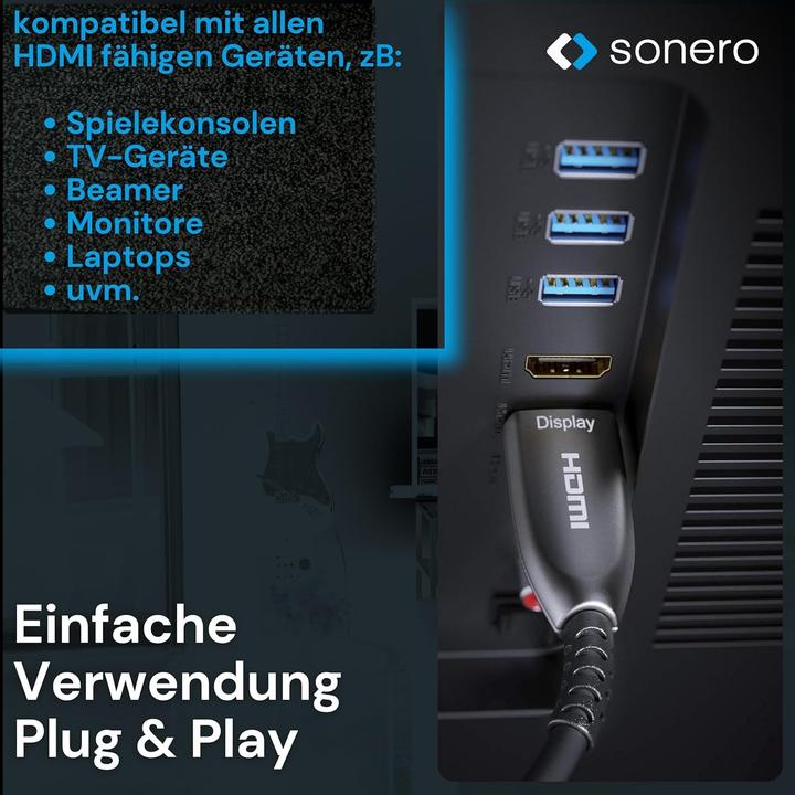 Image du produit Sonero Câble Premium Cert. HDMI actif 30 m (30 m)