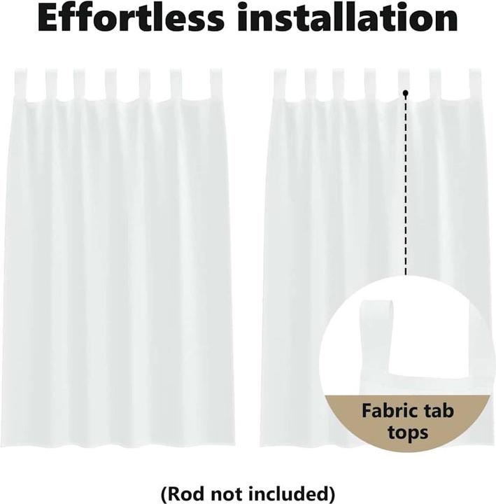 Produktbild vidaXL Voile-Vorhang (140 x 175 cm)