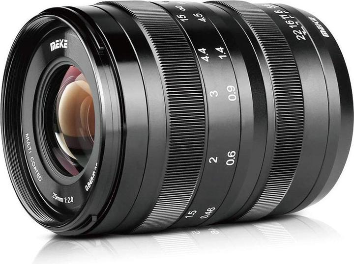 Immagine prodotto Meike MK 25mm F2.0 attacco Sony E (Sony E, APS-C / DX, Full frame)