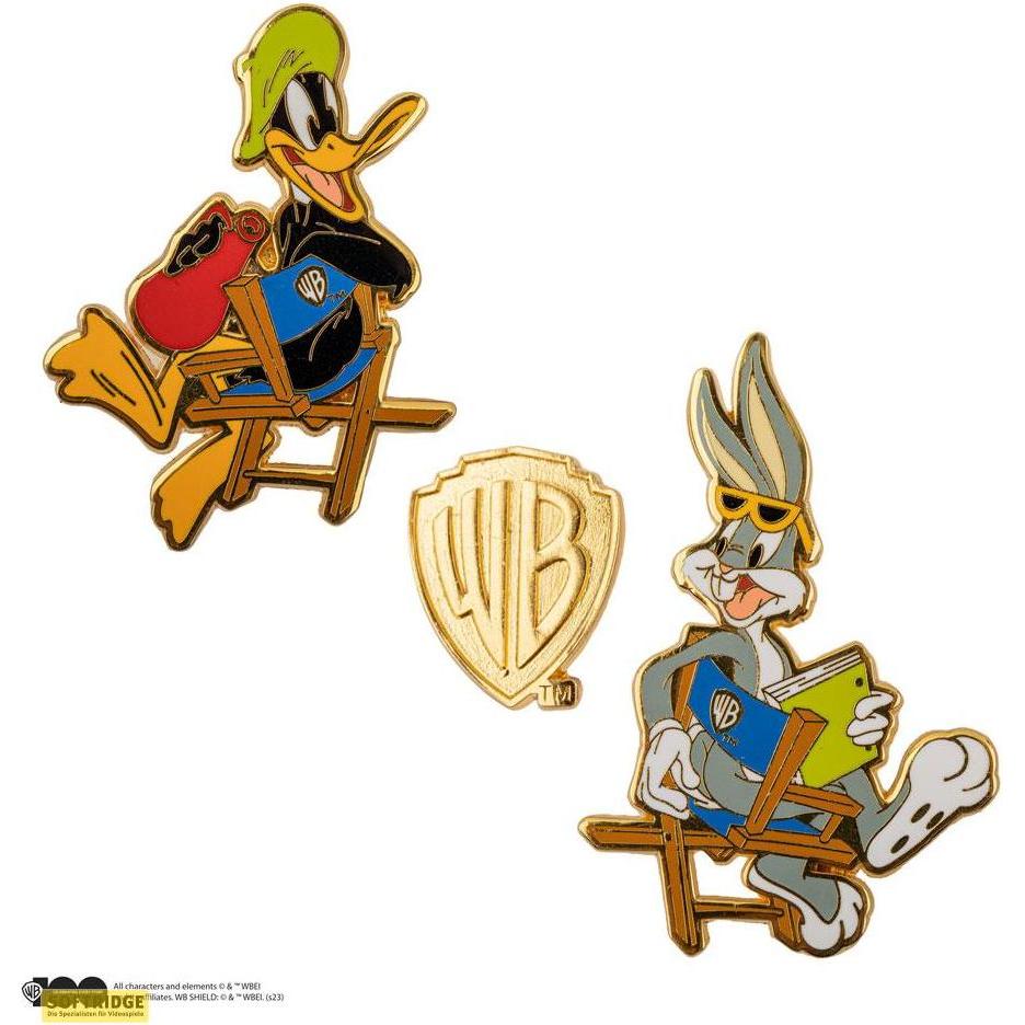 Cinereplicas, Anstecknadel, Looney Tunes pack 2 pin's Bugs Bunny and Daffy Duck at Warner Bros Studio