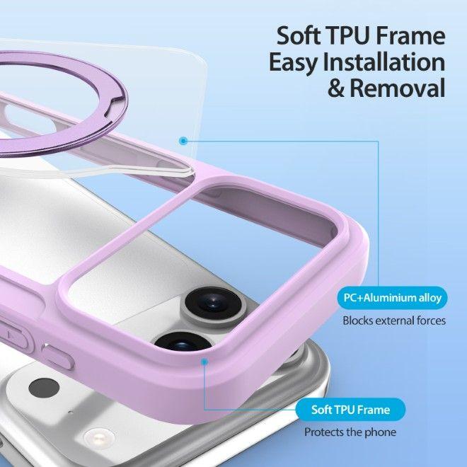 Immagine prodotto Dux Ducis Skin X Pro 360° Ring Stand Series Lederhülle (Apple iPhone 17 Pro Max)