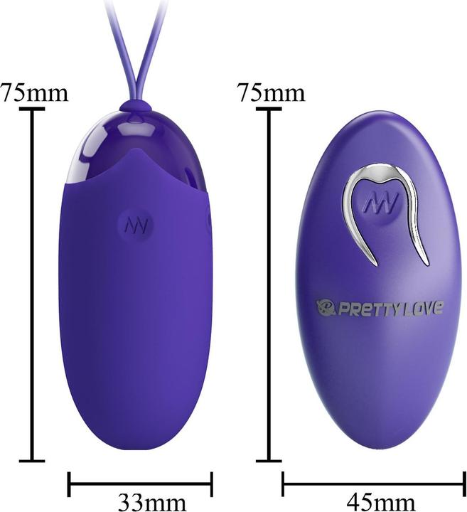 Actual product image Pretty Love Berger Youth Hurt Egg Remote Control Violet