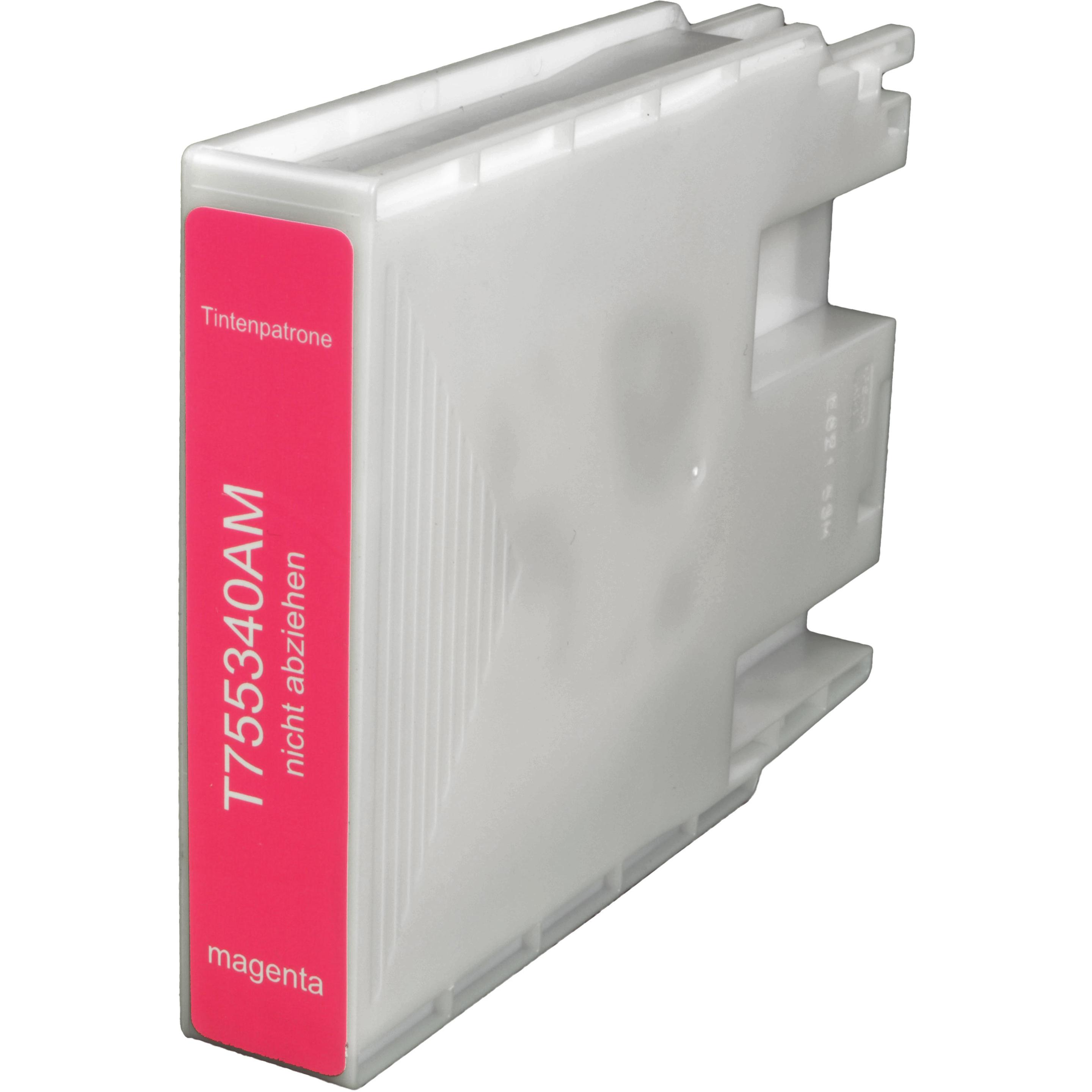 Ampertec, Druckerpatrone, Tinte ersetzt Epson C13T755340 magenta (M)