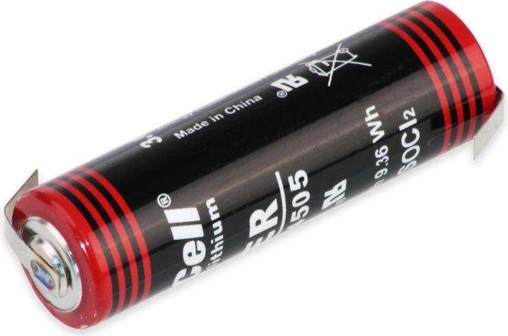 Actual product image Kraftmax Lithium battery LS14500, AA, with Z-solder tab, 3.6 V-, 2400 mAh (1 pcs., AA, 2400 mAh)