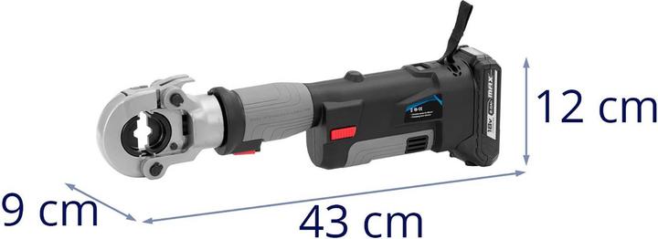 Produktbild MSW Crimpzange hydraulisch 16 bis 300 mm² 60 kN OLED-Display LED Akku-Presszange