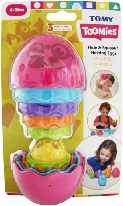 Tomy Toomies - Hide & Squeak Nesting Eggs - Red
