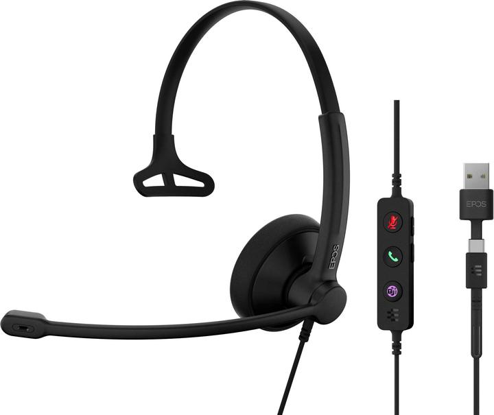 Immagine prodotto EPOS IMPACT 100 MS MONO USB-C+A (USB-C, Team Microsoft)