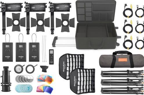 Productafbeelding Godox S60Bi D 3 kopset (Bevestigbare flitser, Godox)