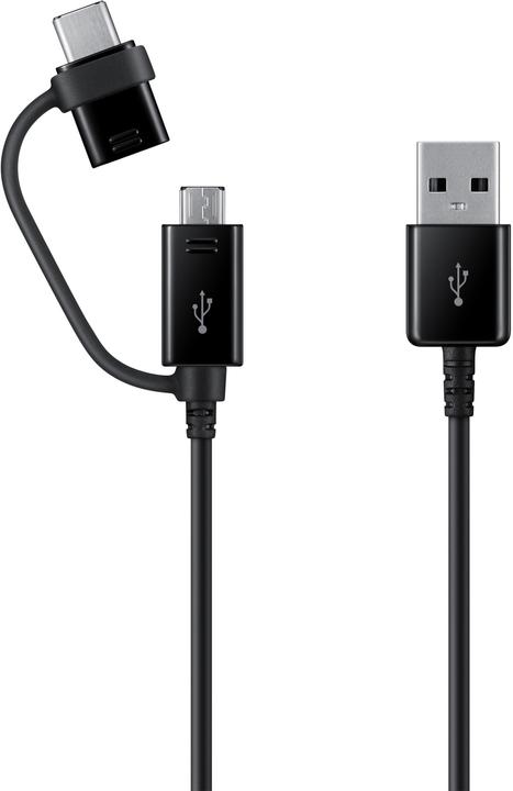 Actual product image Samsung Dual car quick charger 2x 15W incl. 2-in-1 data cable