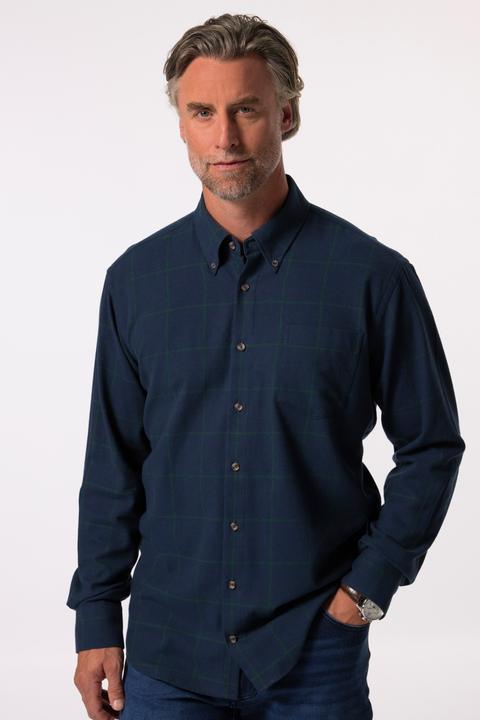 Produktbild Boston Park Karo-Flanellhemd, Langarm, Buttondown-Kragen, Comfort Fit (5XL)