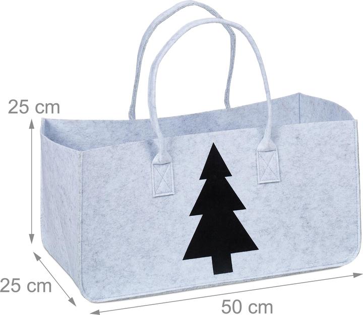 Actual product image Relaxdays Firewood bag (25 x 50 x 25 cm)