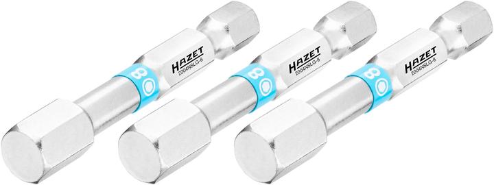Produktbild HAZET Bit 2204NSLG-8/3 ∙ Sechskant6,3 (1/4 Zoll) ∙ Innen Sechskant Profil ∙ 8 mm ∙ Anzahl Werkzeuge… (Innensechskant)