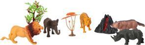 Actual product image Wild animals set 8 pieces