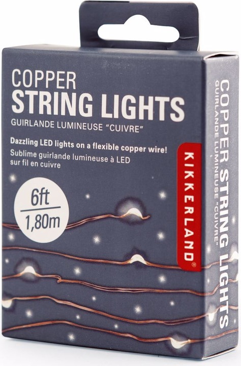 Image du produit Kikkerland Lumières de cuivre (1.80 m)