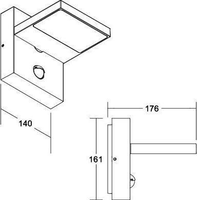 Actual product image Brumberg LED wall light (650 lm)