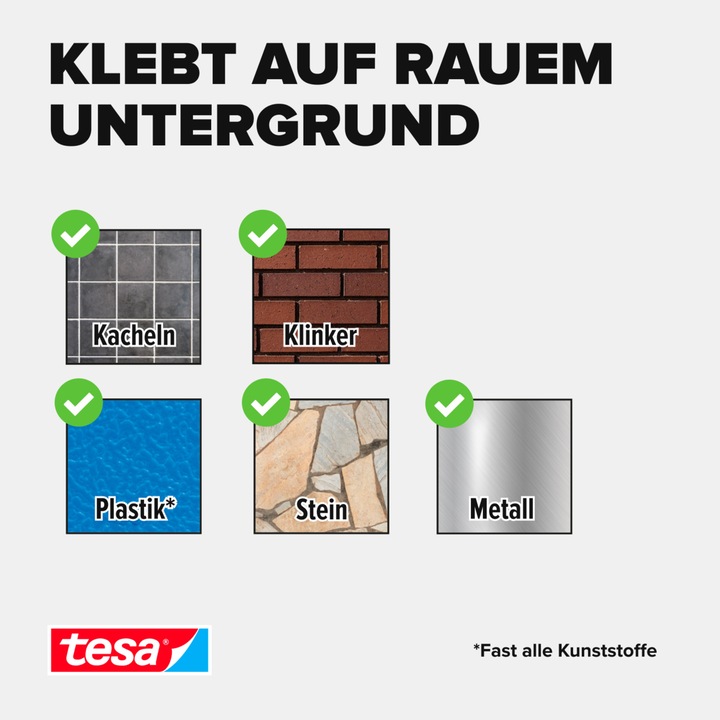 Actual product image tesa Powerbond OUTDOOR double-sided mounting tape (19 mm)
