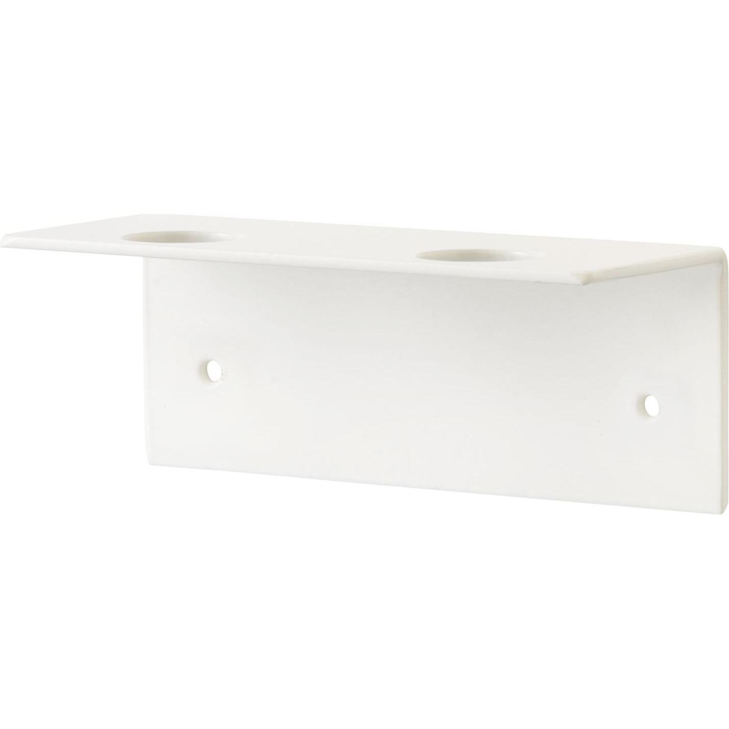 Naga, Dosatore di sapone + portasapone, Dozownik do mydła Uchwyt na mydło na ścianę biały 2 butelki Biały 16x6x6mm (2szt)