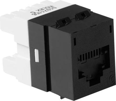 Molex DataGate+ Module, 1xRJ45 (WE8W), UTP, 568A/B, PowerCat 6, Black