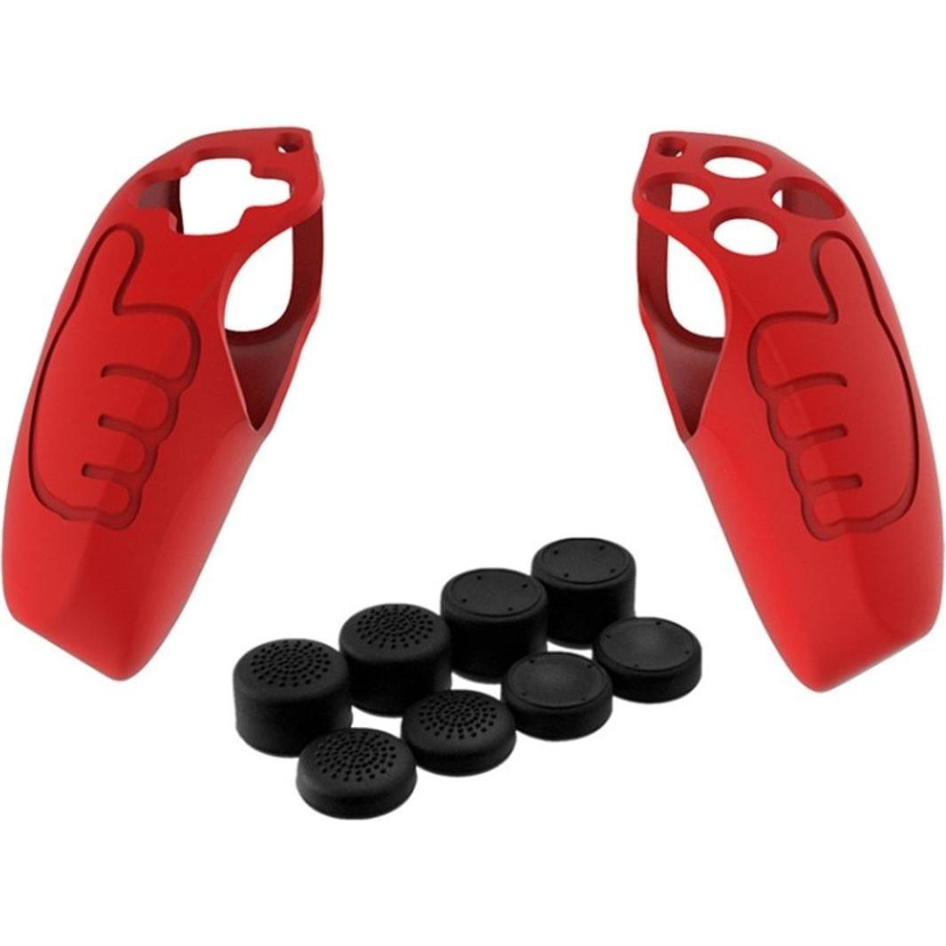 Thumbnail - König Design Silikon Schutzhülle & Rocker Kappen Non slip Griff Cover Haut für PS5 Controller (PS5), Gaming Controller Z...