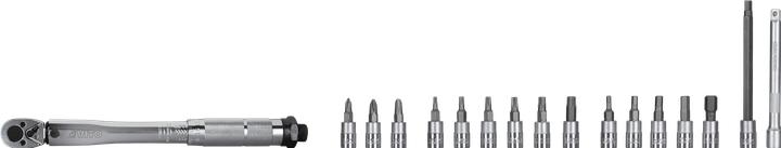 Image du produit VITO Cle Dynamometrique 1/4" 2-24 Nm Avec Embouts (1/4", 2 Nm, 24 Nm)