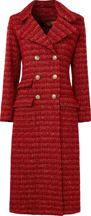 Joe Browns PETITE Tweed Double Breasted Maxi Coat (46)