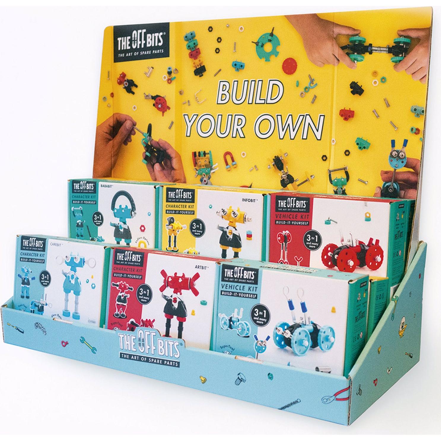 Thumbnail - The Off Bits Retail Display filled -12 packs in display with sample, header, cutouts