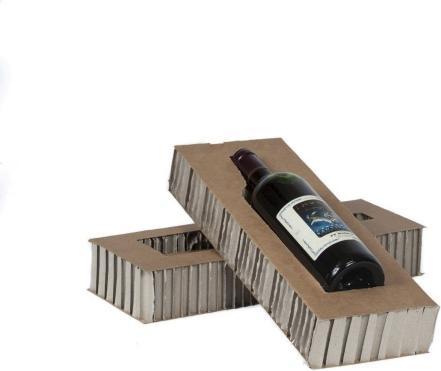 Produktbild Antalis Weinverpackung Universal 3/4l Versand/1 Flasche oben+unten - (2 Stk.)
