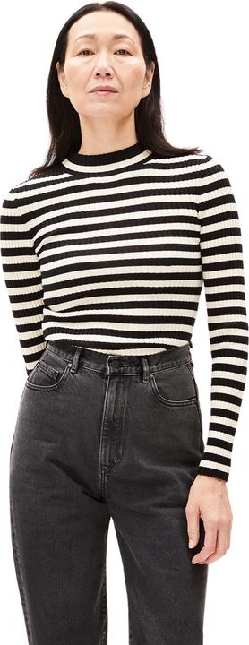 Produktbild Armedangels Alaania Pullover Stand-Up Collar Black/Oatmilk (L)