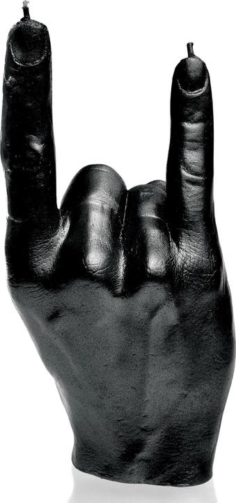 Candellana Kerze Hand Rock Schwarz metallic (1 Stk.)