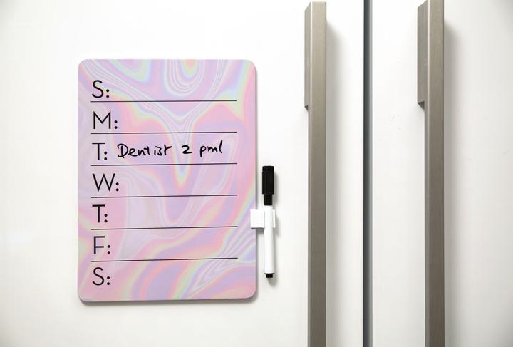 Produktbild Kikkerland Iridescent Dry Erase Board (Wochenplaner, 19 x 24 cm)
